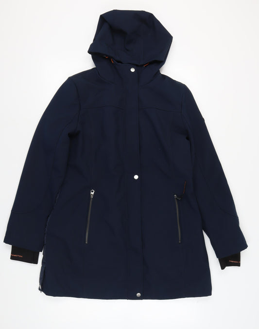 French Connection Women's Blue Parka Jacket, L