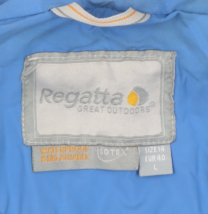 Mens UK Size L Regatta Blue Windbreaker Coat