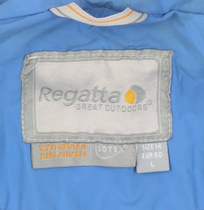 Mens UK Size L Regatta Blue Windbreaker Coat