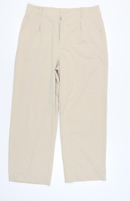 Bershka Women's Beige Trousers Size 16