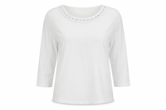 Womens UK Size 10 Isle White  Blouse