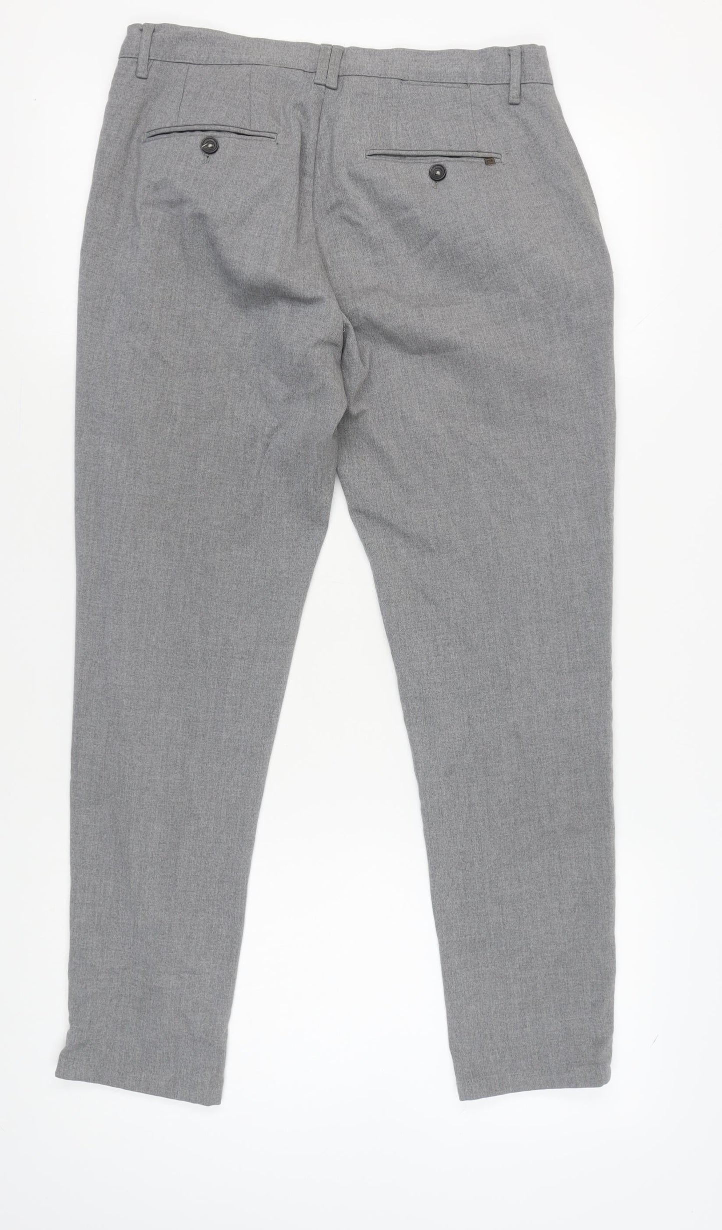 Zara Men’s Grey Straight Trousers Size 32