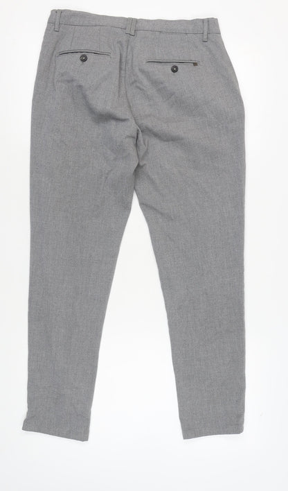 Zara Men’s Grey Straight Trousers Size 32