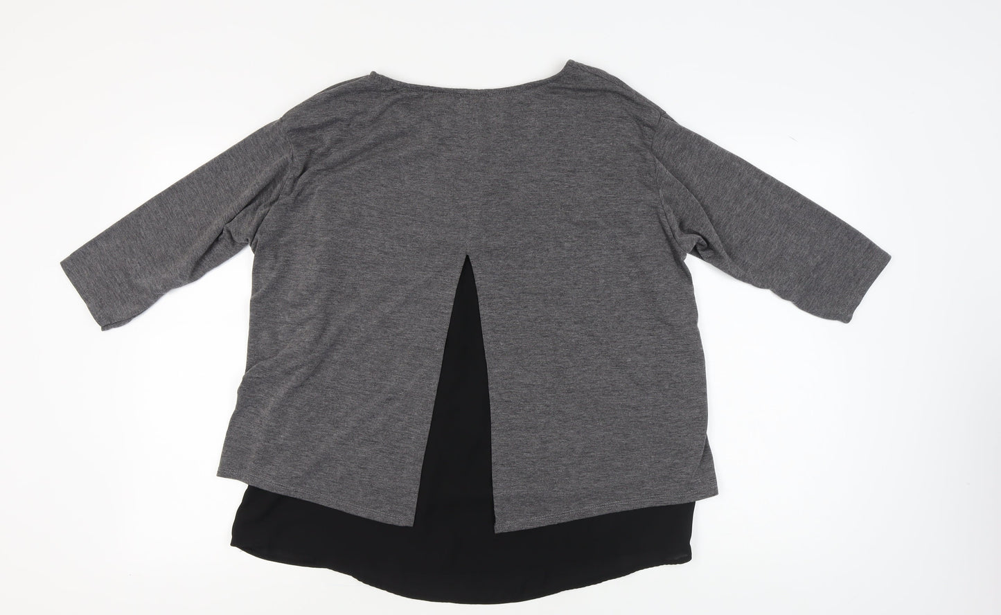 Womens UK Size 18 first AvenuE Grey Basic Blouse