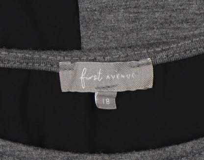 Womens UK Size 18 first AvenuE Grey Basic Blouse