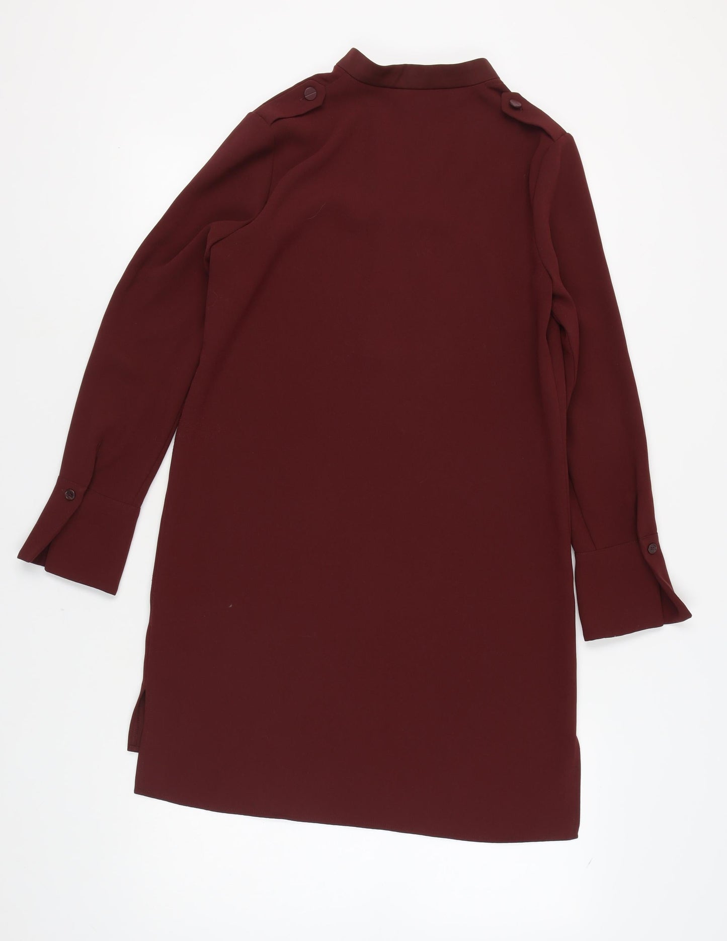 Next Women's Red Shift Dress Size 10 Long Sleeve