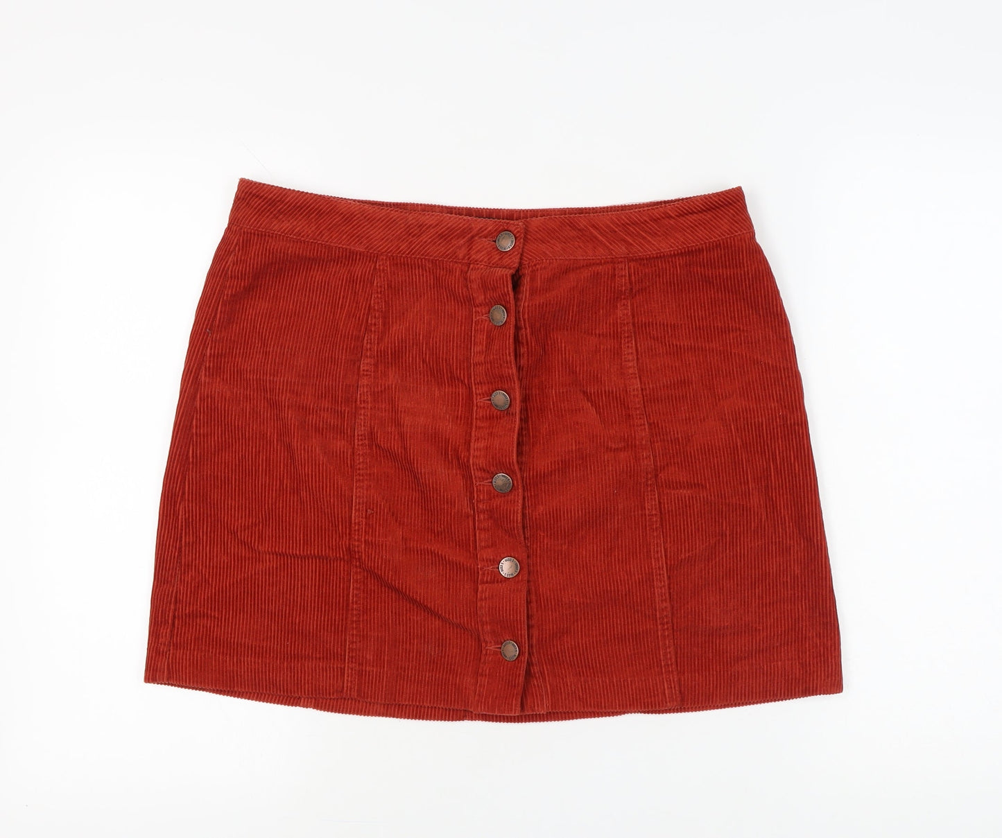 Miss Selfridge Women's Red Corduroy Skirt Size 16