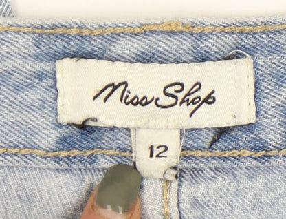 Miss Shop Women's Blue Mom Jeans Size 12