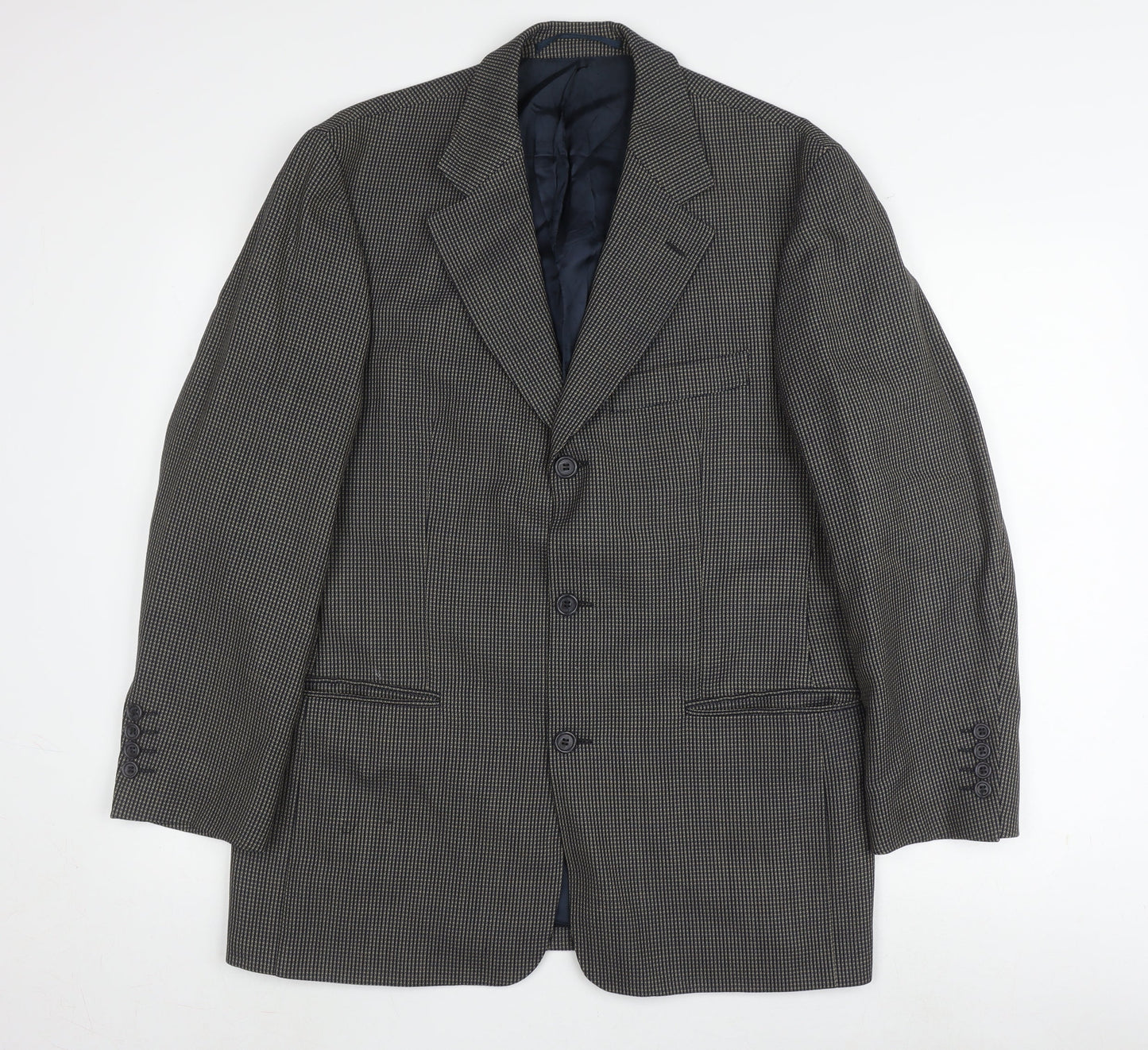 Mens UK Size 38 Van Gils Regular Grey Suit Jacket