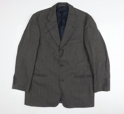 Mens UK Size 38 Van Gils Regular Grey Suit Jacket