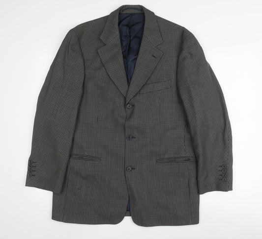 Mens UK Size 38 Van Gils Regular Grey Suit Jacket