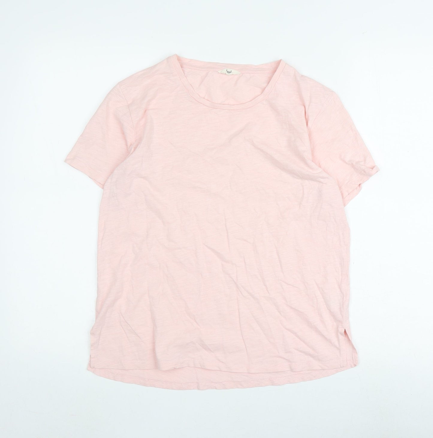 Hush Pink Women's T-Shirt - Size S, Crew Neck, Spring Style