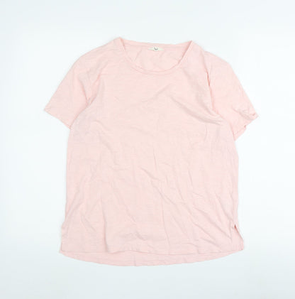 Hush Pink Women's T-Shirt - Size S, Crew Neck, Spring Style