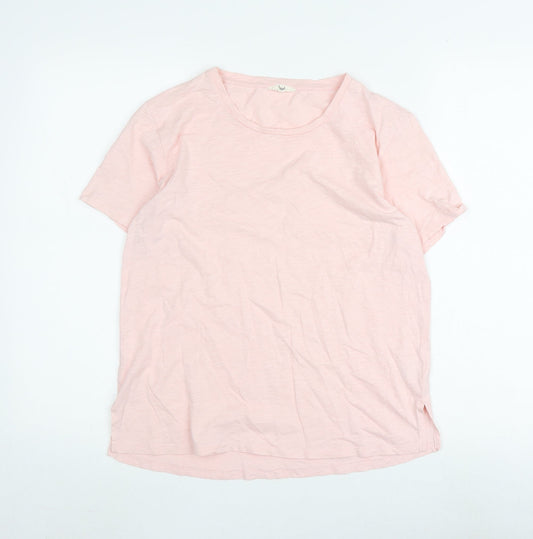 Hush Pink Women's T-Shirt - Size S, Crew Neck, Spring Style
