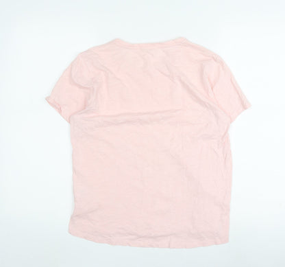 Hush Pink Women's T-Shirt - Size S, Crew Neck, Spring Style
