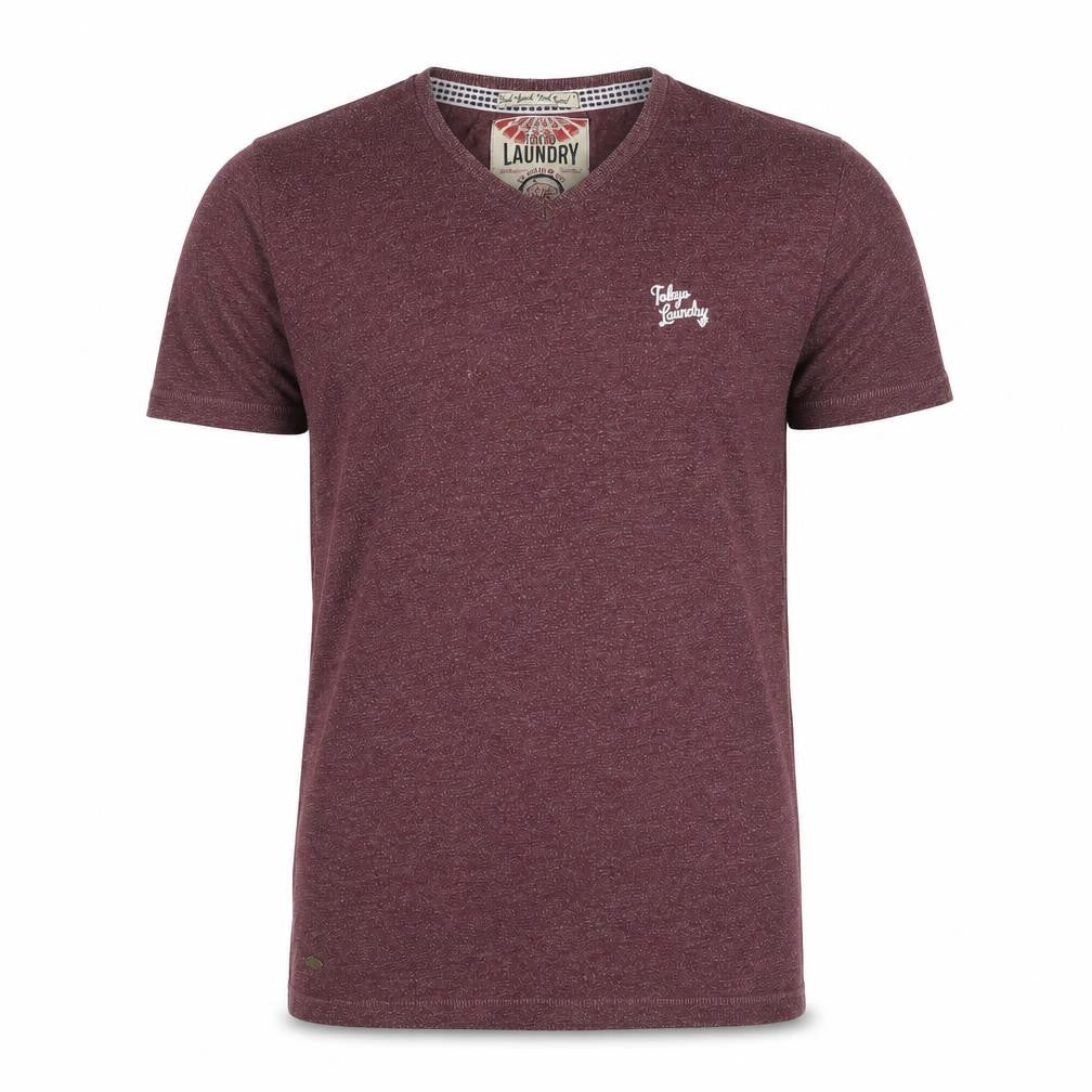 Mens UK Size M Tokyo Laundry Burgundy  T-Shirt
