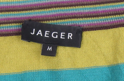 Jaeger Women's Multicoloured Striped T-Shirt, M