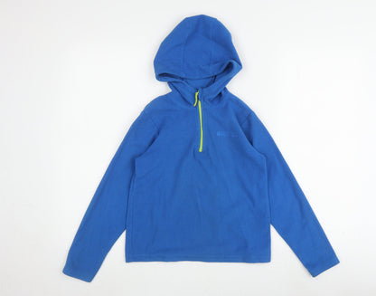 Mountain Warehouse Boys Blue Fleece Hoodie, Pullover, 9-10 Years