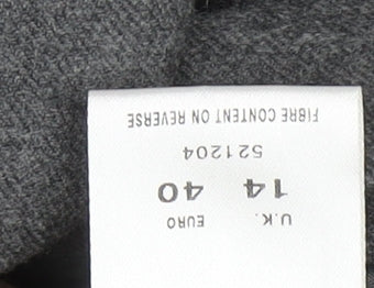 Eastex Women's Grey Wool Blend Blazer, Size 14