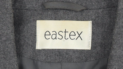 Eastex Women's Grey Wool Blend Blazer, Size 14