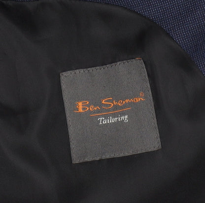 Mens UK Size 40 Ben Sherman Regular Blue Suit Jacket