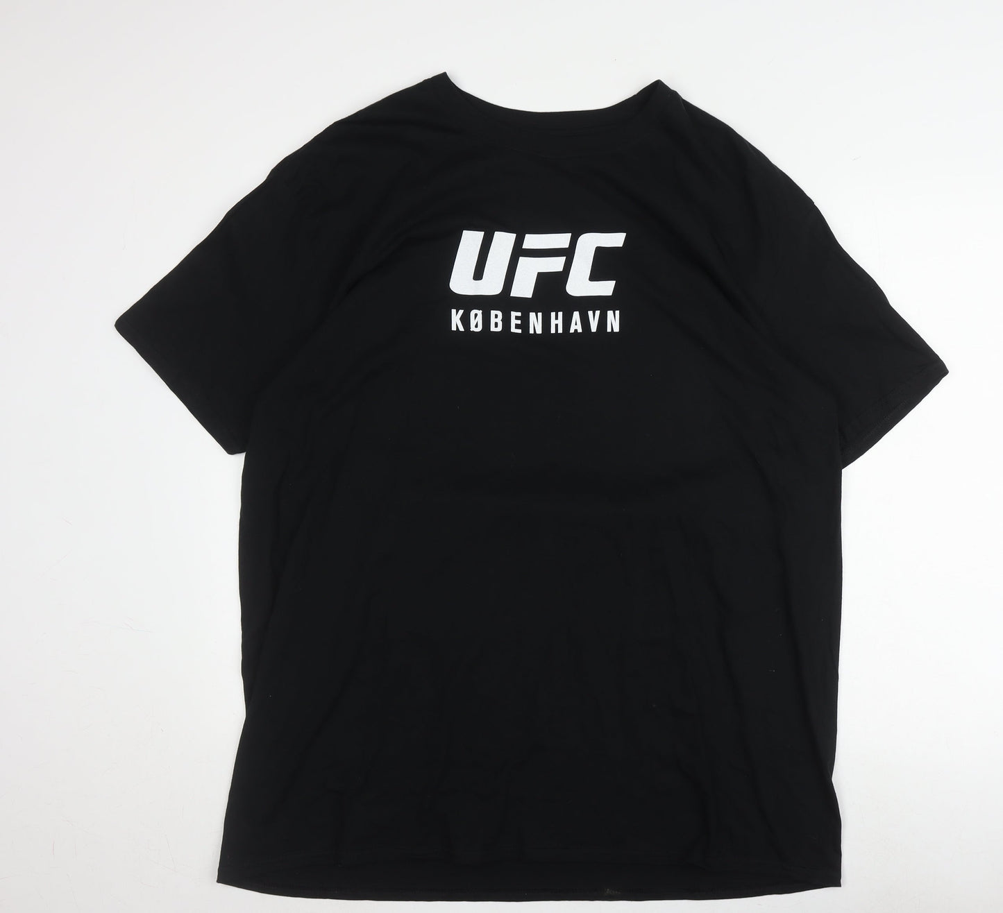 UFC Men's Black Cotton Sports Graphic T-Shirt XL