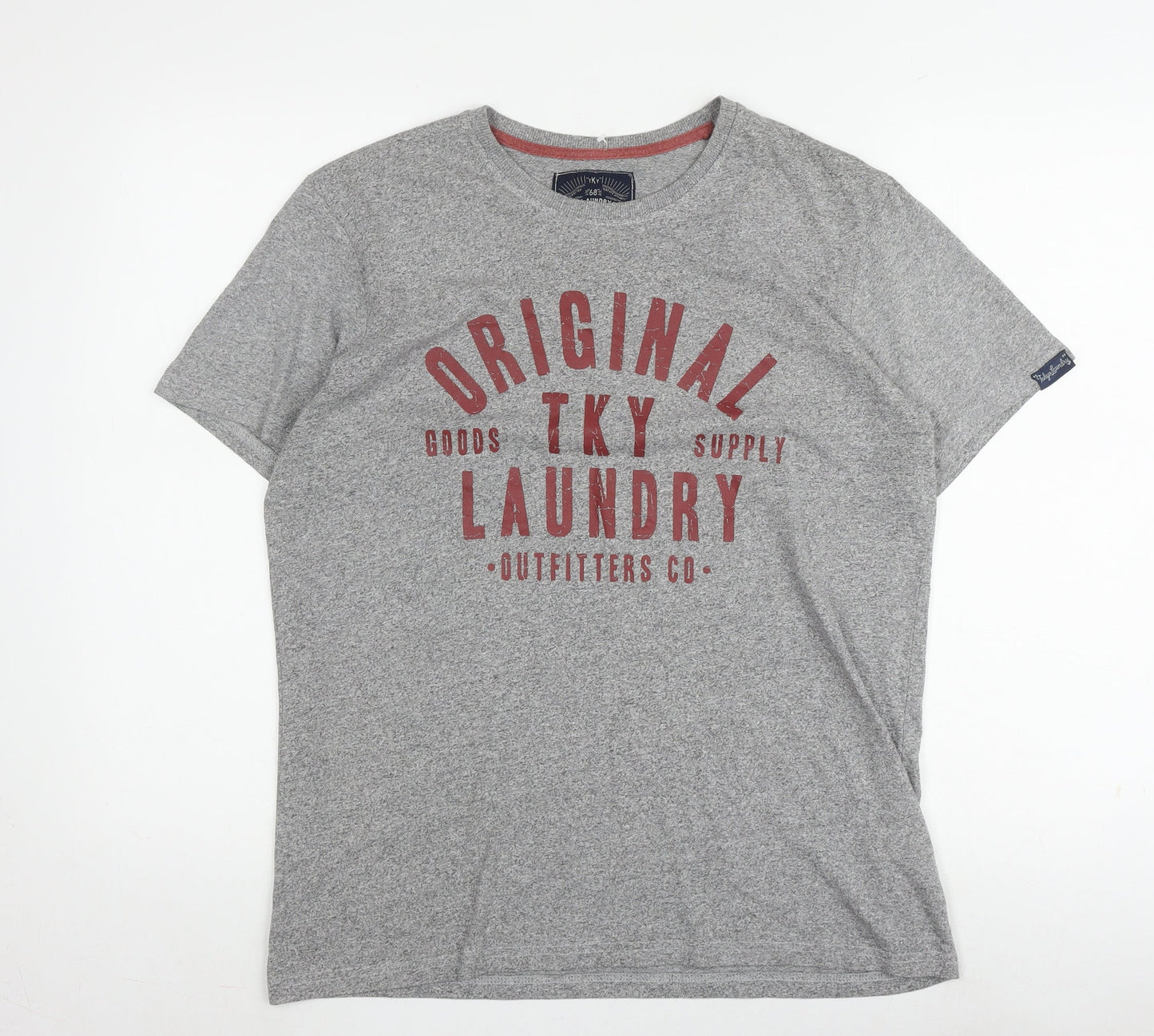 Tokyo Laundry Men's Grey T-Shirt, Size L