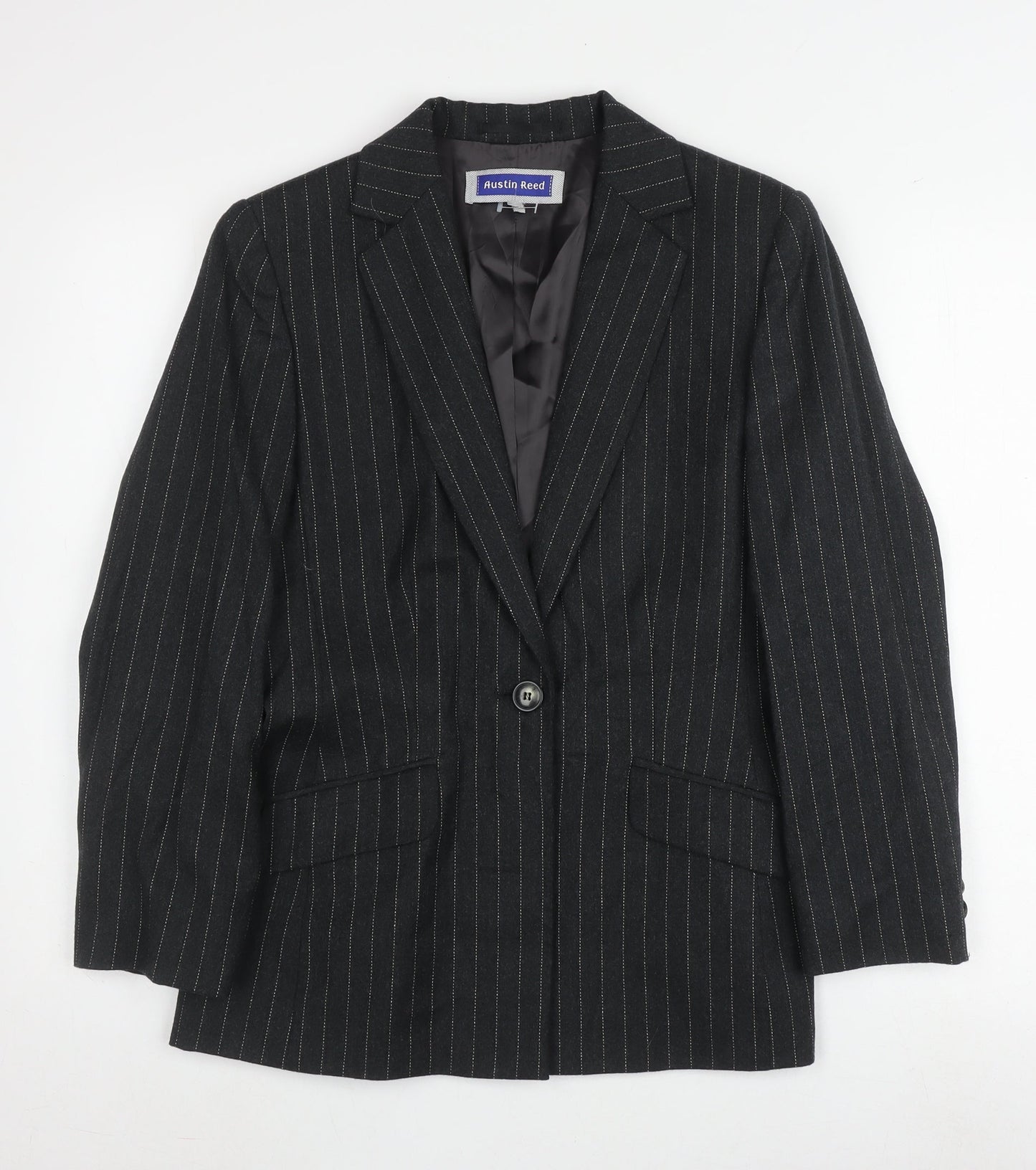 Austin Reed Women's Black Pinstripe Blazer Size 10