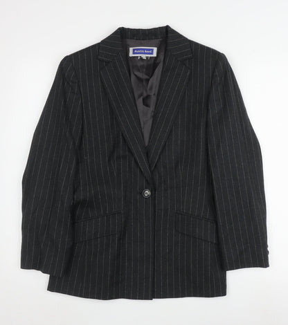 Austin Reed Women's Black Pinstripe Blazer Size 10