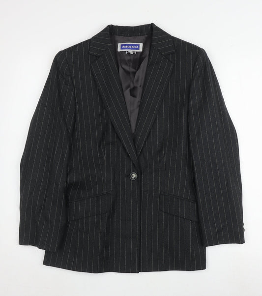 Austin Reed Women's Black Pinstripe Blazer Size 10
