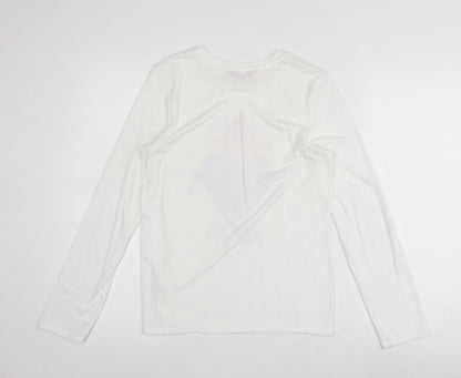 Soulcal & Co Boys White Long Sleeve Graphic Print T-Shirt 13 Years