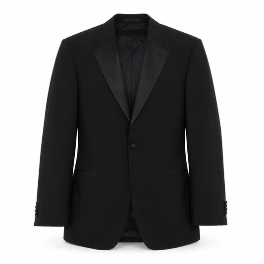 Mens UK Size 42 1860 Menswear Regular Black Suit Tuxedo