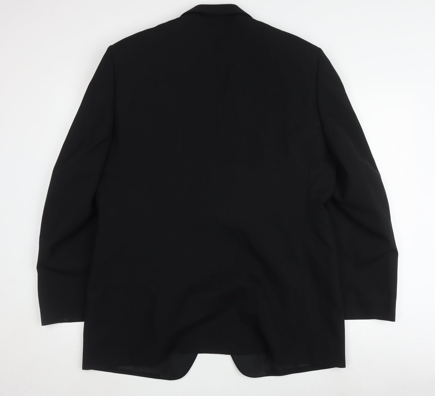 1860 Menswear Black Wool Tuxedo Blazer, Men's 42 R