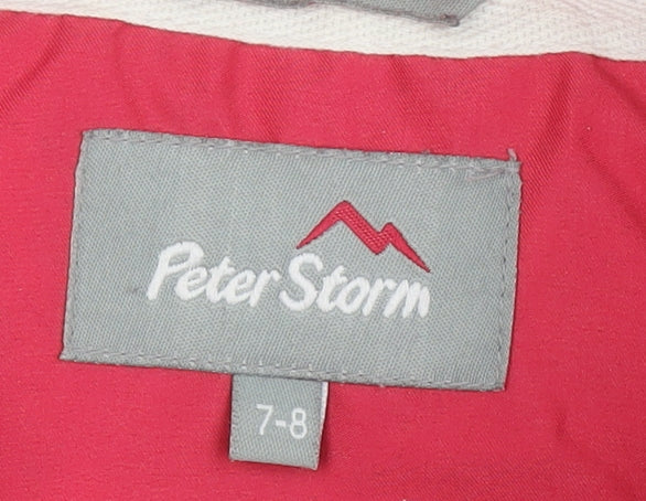 Peter Storm Girls Red Sleeveless Jacket 7-8 Years