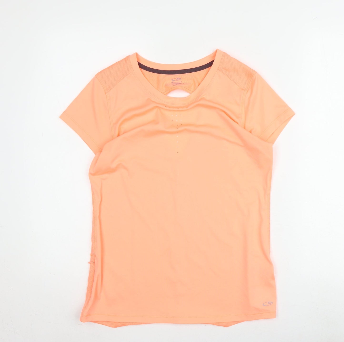 Champion Women's Orange Short Sleeve Pullover Top
