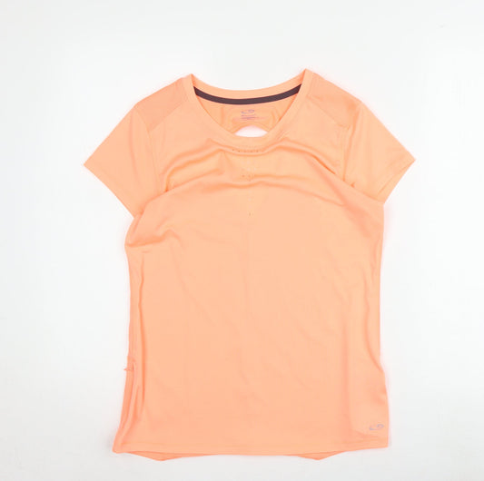 Champion Women's Orange Short Sleeve Pullover Top