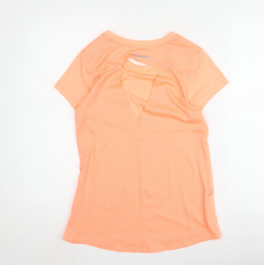 Champion Women's Orange Short Sleeve Pullover Top