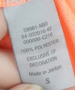 Champion Women's Orange Short Sleeve Pullover Top