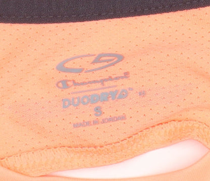 Champion Women's Orange Short Sleeve Pullover Top