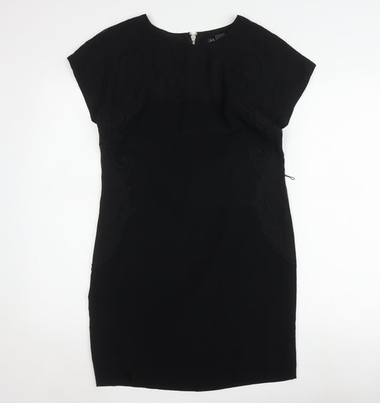 Armani Exchange Women's Black Sheath Dress Size 4