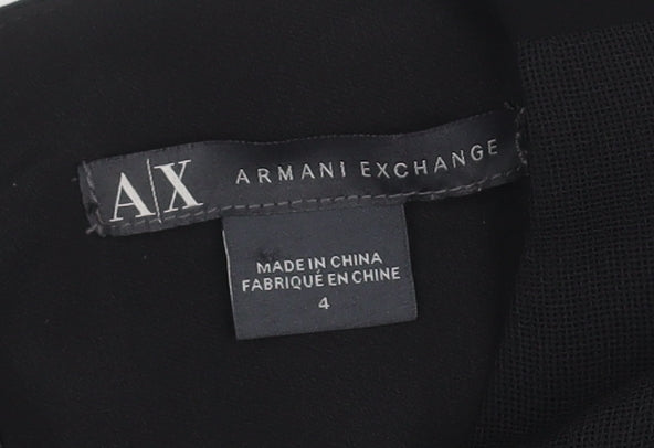 Armani Exchange Women's Black Sheath Dress Size 4