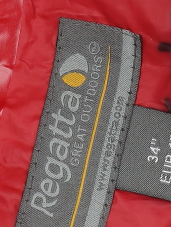 Mens UK Size 34 Regatta Red Rain Coat