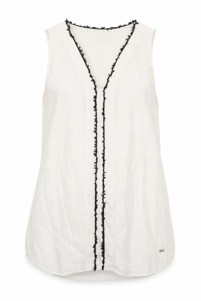 Womens UK Size 2 Tommy Hilfiger White Basic Blouse