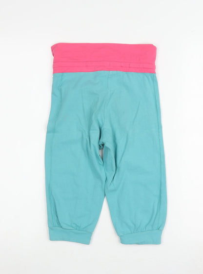 Nike Women's XS Blue Jogger Trousers, Pink Elastic Waist