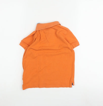 Henri Lloyd Boys Polo Shirt Orange 4-5 Years Casual Logo