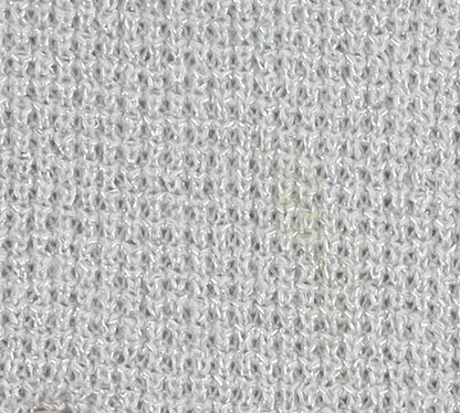 DKNY Women's Grey Knit Jumper, Size S with Ruffle Sleeves