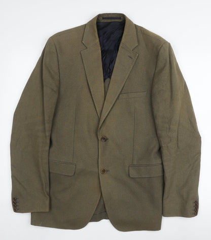 Dockers Men's Green Wool Blazer, M, Regular Fit