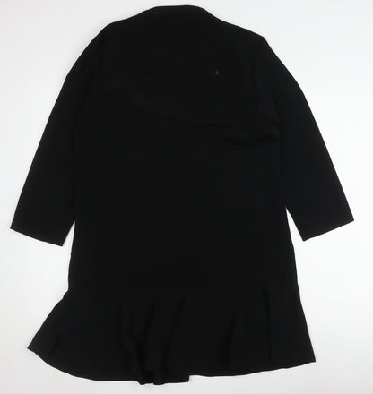 JACQUELINE de YONG Black A-Line Dress Size 10