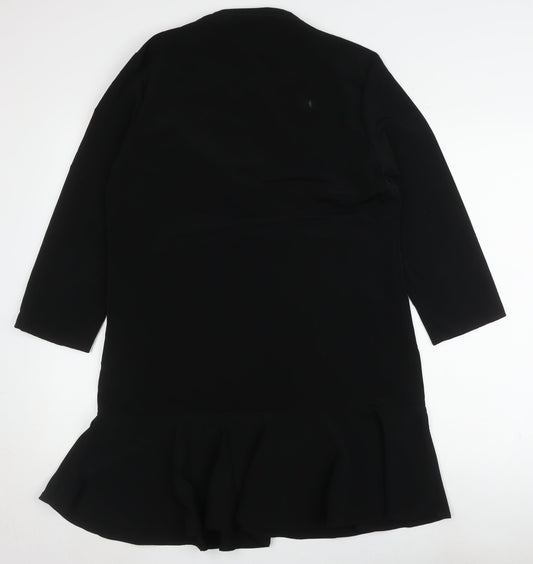 JACQUELINE de YONG Black A-Line Dress Size 10