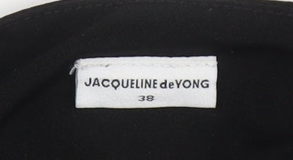 JACQUELINE de YONG Black A-Line Dress Size 10